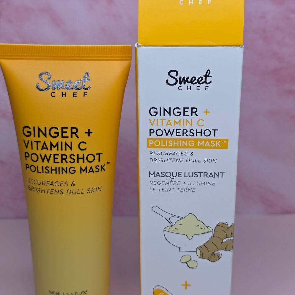 Sweet Chef Ginger + Vitamin C Powershot Polishing Mask 3.4oz NEW Sealed